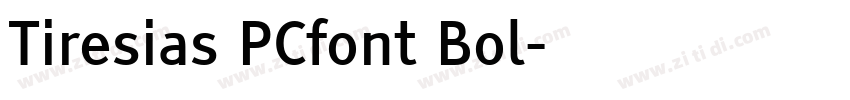 Tiresias PCfont Bol字体转换